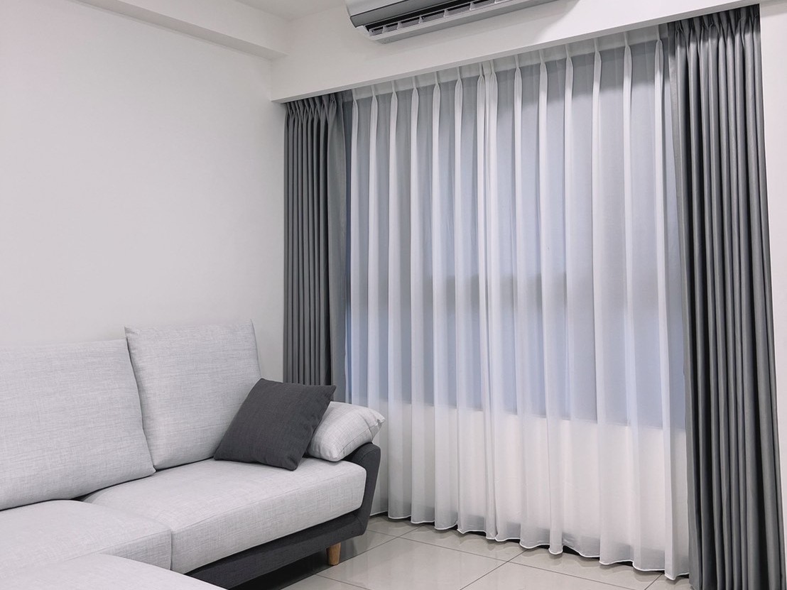 落地窗摺景紗簾